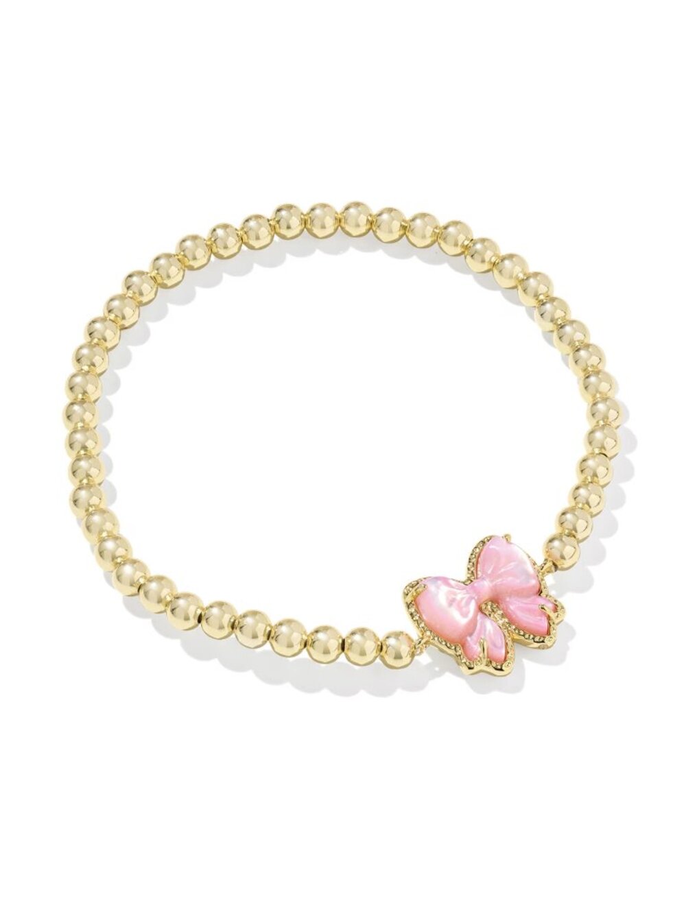 Haley Bow Gold Stretch Bracelet